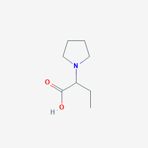 molecular formula C8H15NO2 B3043395 2-(Pyrrolidin-1-yl)butanoic acid CAS No. 857206-11-2