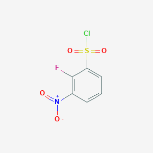 molecular formula C6H3ClFNO4S B3043412 2-Fluoro-3-nitrobenzenesulfonyl chloride CAS No. 86156-97-0