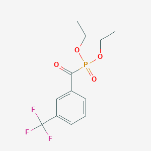 molecular formula C12H14F3O4P B3043414 diethyl [3-(trifluoromethyl)benzoyl]phosphonate CAS No. 86208-45-9