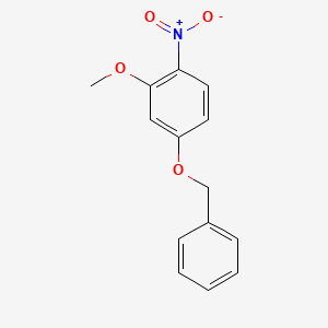 molecular formula C14H13NO4 B3043424 3-Methoxy-4-nitrophenyl-benzyl ether CAS No. 864245-30-7