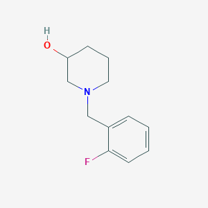 molecular formula C12H16FNO B3043426 1-(2-Fluorobenzyl)piperidin-3-ol CAS No. 864388-88-5