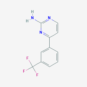 molecular formula C11H8F3N3 B3043437 4-[3-(Trifluoromethyl)phenyl]pyrimidin-2-amine CAS No. 866019-76-3