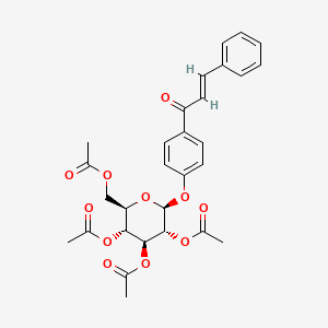 [(2R,3R,4S,5R,6S)-3,4,5-triacetyloxy-6-[4-[(E)-3-phenylprop-2-enoyl]phenoxy]oxan-2-yl]methyl acetate