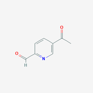 molecular formula C8H7NO2 B3043461 5-acetyl-2-pyridinecarboxaldehyde CAS No. 871366-23-3