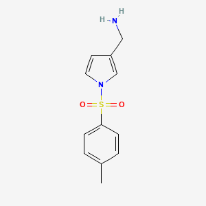 molecular formula C12H14N2O2S B3043462 3-(Aminomethyl)-1-tosylpyrrole CAS No. 872405-17-9