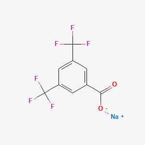 molecular formula C9H3F6NaO2 B3043470 Sodium 3,5-bis(trifluoromethyl)benzoate CAS No. 87441-96-1