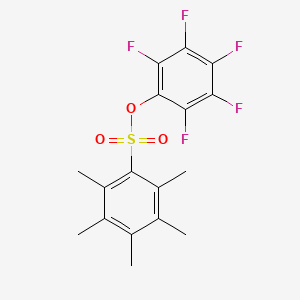 molecular formula C17H15F5O3S B3043551 2,3,4,5,6-Pentafluorophenyl 2,3,4,5,6-pentamethylbenzenesulfonate CAS No. 886361-16-6
