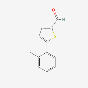 molecular formula C12H10OS B3043561 5-(o-Tolyl)thiophene-2-carbaldehyde CAS No. 886509-95-1
