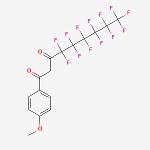 molecular formula C16H9F13O3 B3043571 1-(4-Methoxyphenyl)-2H,2H-perfluorononane-1,3-dione CAS No. 886762-17-0
