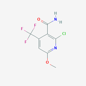 molecular formula C8H6ClF3N2O2 B3043574 2-Chloro-6-methoxy-4-(trifluoromethyl)nicotinamide CAS No. 886762-27-2
