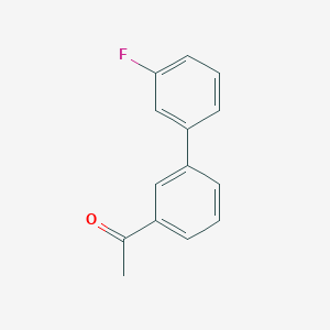 molecular formula C14H11FO B3043581 1-(3'-Fluoro[1,1-biphenyl]-3-yl)ethanone CAS No. 886762-37-4