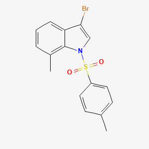 molecular formula C16H14BrNO2S B3043617 3-Bromo-7-methyl-1-(p-toluenesulfonyl)indole CAS No. 887338-40-1