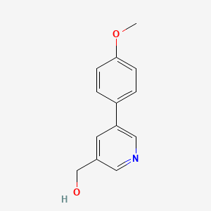 molecular formula C13H13NO2 B3043631 (5-(4-Methoxyphenyl)pyridin-3-yl)methanol CAS No. 887974-21-2