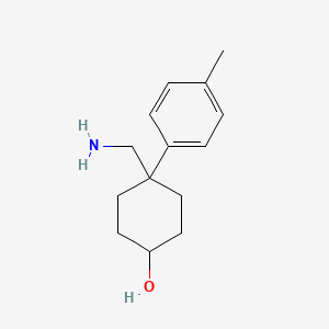 molecular formula C14H21NO B3043633 4-(Aminomethyl)-4-p-tolylcyclohexanol CAS No. 887978-24-7