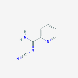 molecular formula C7H6N4 B3043660 Pyridine-2-yl-N-cyanoamidine CAS No. 89795-81-3