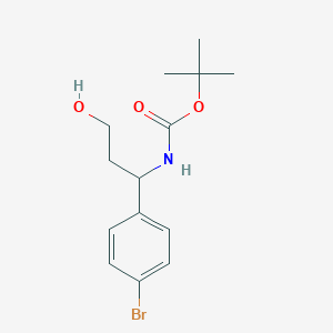 molecular formula C14H20BrNO3 B3043664 3-(Boc-amino)-3-(4-bromophenyl)-1-propanol CAS No. 898404-64-3