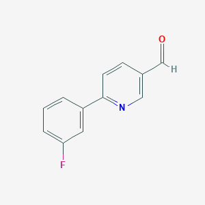 B3043671 6-(3-Fluorophenyl)nicotinaldehyde CAS No. 898795-81-8