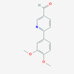 B3043673 6-(3,4-Dimethoxyphenyl)-3-pyridinecarbaldehyde CAS No. 898796-17-3
