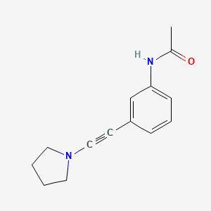 molecular formula C14H16N2O B3043676 3'-[(Pyrrolidin-1-yl)ethynyl]acetanilide CAS No. 900014-85-9