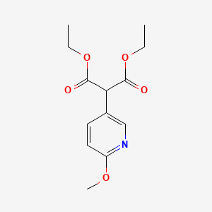 molecular formula C13H17NO5 B3043682 Diethyl 2-(6-Methoxy-3-pyridyl)malonate CAS No. 902130-84-1