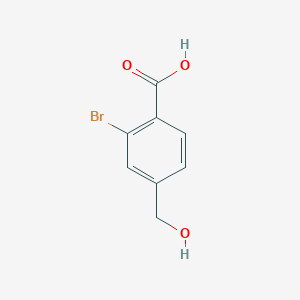 molecular formula C8H7BrO3 B3043683 2-Bromo-4-(hydroxymethyl)benzoic acid CAS No. 90221-60-6