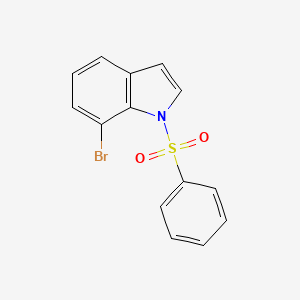 molecular formula C14H10BrNO2S B3043707 1-(Benzenesulfonyl)-7-bromoindole CAS No. 909781-13-1