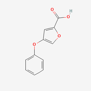 molecular formula C11H8O4 B3043745 4-Phenoxy-2-furoic acid CAS No. 914637-32-4