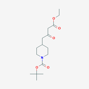 B3043772 Ethyl 3-Oxo-4-(1-Boc-4-piperidyl)butyrate CAS No. 916791-39-4