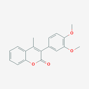 molecular formula C18H16O4 B3043778 3-(3,4-Dimethoxyphenyl)-4-methylcoumarin CAS No. 91787-20-1