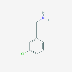 molecular formula C10H14ClN B3043780 2-(3-Chlorophenyl)-2-methylpropan-1-amine CAS No. 92015-24-2