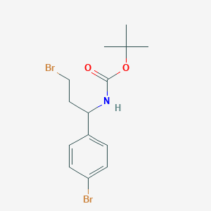 1-(Boc-amino)-3-bromo-1-(4-bromophenyl)propane
