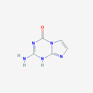 molecular formula C5H5N5O B030438 2-氨基咪唑[1,2-a][1,3,5]三嗪-4(1H)-酮 CAS No. 67410-64-4