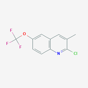 molecular formula C11H7ClF3NO B3043803 2-Chloro-3-methyl-6-trifluoromethoxyquinoline CAS No. 927800-81-5