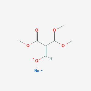 molecular formula C7H11NaO5 B3043805 sodium (1z)-2-(dimethoxymethyl)-3-methoxy-3-oxoprop-1-en-1-olate CAS No. 927806-95-9