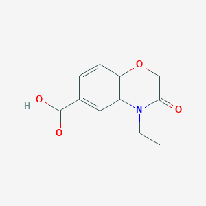 molecular formula C11H11NO4 B3043822 4-Ethyl-3,4-dihydro-3-oxo-2H-1,4-benzoxazine-6-carboxylic acid CAS No. 932545-13-6
