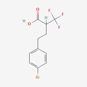 molecular formula C11H10BrF3O2 B3043823 4-(4-Bromophenyl)-2-(trifluoromethyl)butanoic acid CAS No. 932710-61-7