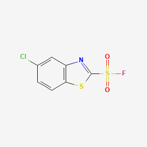 molecular formula C7H3ClFNO2S2 B3043834 5-Chlorobenzothiazole-2-sulphonyl fluoride CAS No. 934236-36-9