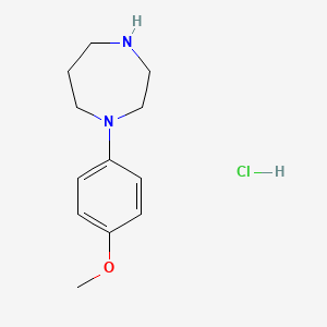 molecular formula C12H19ClN2O B3043837 1-(4-Methoxyphenyl)-1,4-diazepane hydrochloride CAS No. 934992-02-6