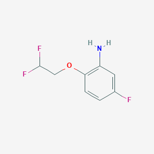molecular formula C8H8F3NO B3043842 2-(2,2-Difluoroethoxy)-5-fluoroaniline CAS No. 937596-97-9