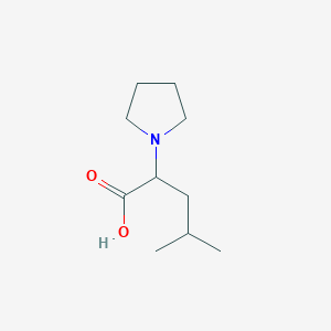 molecular formula C10H19NO2 B3043848 4-Methyl-2-(1-pyrrolidinyl)pentanoic Acid CAS No. 937669-97-1