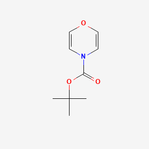 molecular formula C9H13NO3 B3043865 4-(tert-Butoxycarbonyl)-4H-1,4-oxazine CAS No. 943818-61-9
