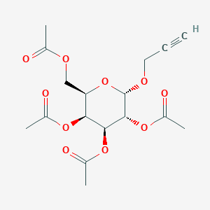 molecular formula C17H22O10 B3043867 Propargyl 2,3,4,6-tetra-O-acetyl-a-D-galactopyranoside CAS No. 943859-73-2