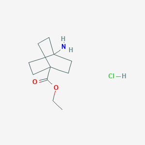 molecular formula C11H20ClNO2 B3043895 Ethyl 4-aminobicyclo[2.2.2]octane-1-carboxylate hydrochloride CAS No. 949153-20-2