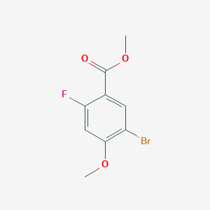 molecular formula C9H8BrFO3 B3043897 Methyl 5-bromo-2-fluoro-4-methoxybenzoate CAS No. 949465-86-5