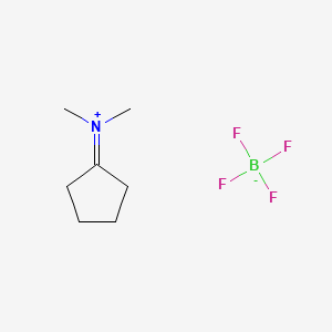 molecular formula C7H14BF4N B3043915 Cyclopentyliden(dimethyl)ammonium tetrafluoroborate CAS No. 95193-30-9