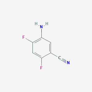 molecular formula C7H4F2N2 B3043919 5-Amino-2,4-difluorobenzonitrile CAS No. 952285-54-0