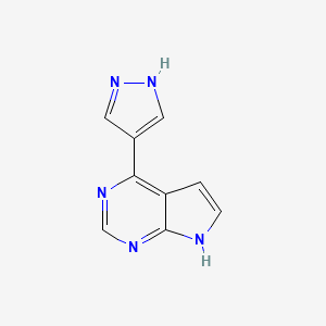 molecular formula C9H7N5 B3043923 Ruxolitinib impurity-1 CAS No. 952518-97-7