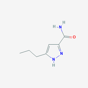 molecular formula C7H11N3O B3043944 5-Propyl-1H-pyrazole-3-carboxamide CAS No. 957129-48-5