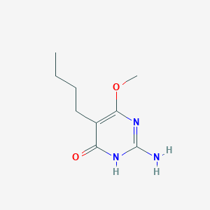 molecular formula C9H15N3O2 B3043966 2-Amino-5-(but-1-yl)-4-hydroxy-6-methoxypyrimidine CAS No. 959582-00-4