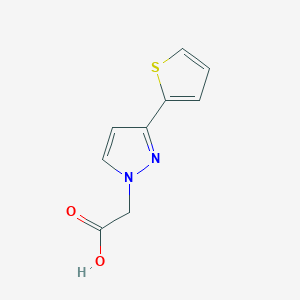 molecular formula C9H8N2O2S B3043967 [3-(Thien-2-yl)-1H-pyrazol-1-yl]acetic acid CAS No. 959582-96-8